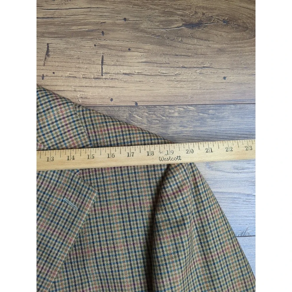 Ermenegildo Zegna 3 Button 100% Wool Made in Switzerland‎ Houndstooth Blazer 44R